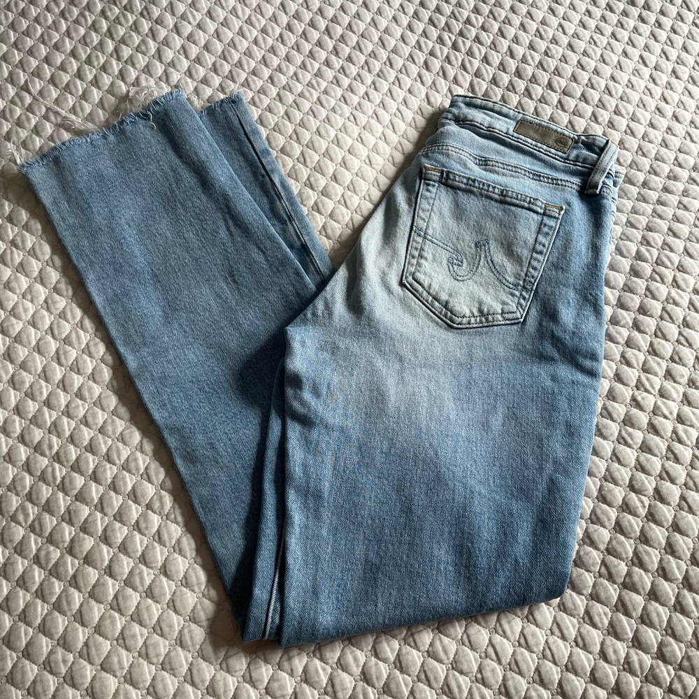 Agolde Light Blue Straight Leg Jeans
